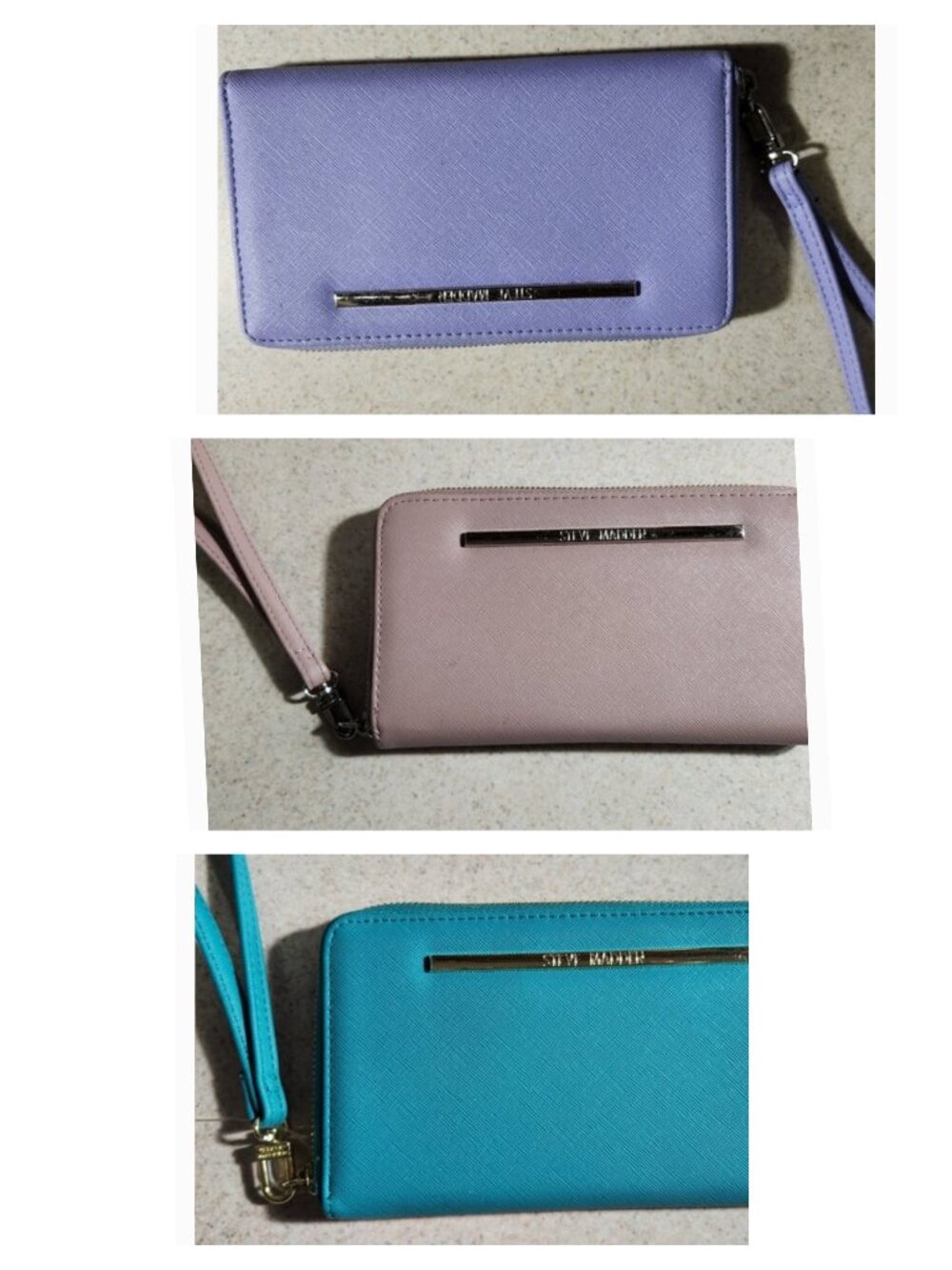 3 Steve Madden wallet wristlets